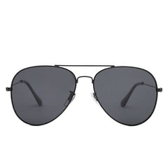 Intellilens Aviator Polarized & UV Protected Sunglasses For Men & Women | Goggles for Men & Women (Black) (59-21-131) - Pack of 1