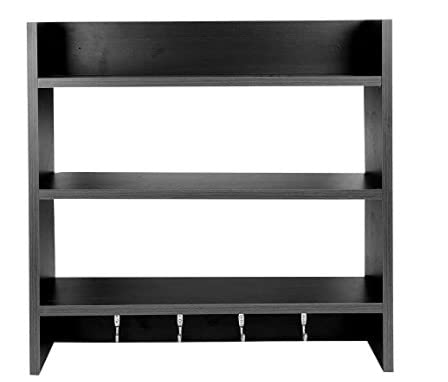 SAVYA HOME Wall Shelf, Book Shelf for Home Library, Kitchen Shelf | Wall Mounted Shelf, Floating Shelves | Durable Engineered Wood | Sturdy & Long Lasting Wall Shelf | Rectangular Wooden Rack