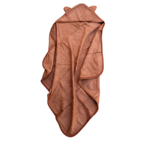 Mush Ultra-Soft & Super-Absorbent Baby Hooded Towel (1, Brown)