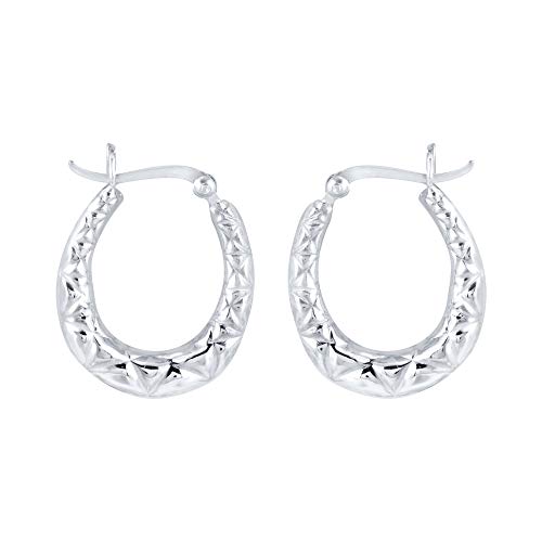 Yellow Chimes 925 Sterling Silver Hallmark and Certified Purity Stylish Bali Hoops Earrings for Women and Girls