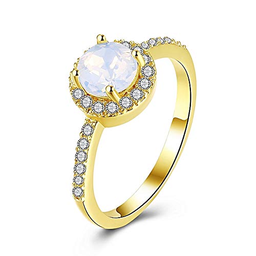 Yellow Chimes Fashion Collection Crystal Gold Plated Ring for Women & Girls