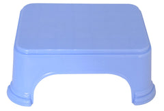 Kuber Industries 2 Pieces Plastic Bucket & Stool Set (Blue)