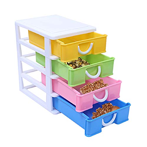 Kuber Industries 4 Layer Storage Drawer, (Multicolour, Standard Size, 5.51 x 7.08 x 7.87 inches)