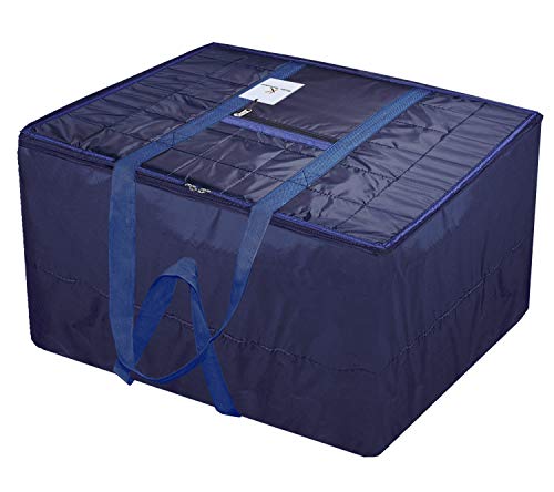 Kuber Industries Parachute Jumbo Attachi Bag Travel Handbag Storage Carrying Bag, Blanket Cover, Duffle, Travel Multi-Purpose Bag (Blue) CTKTC034669