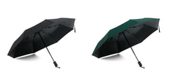 ABSORBIA Unisex 3X Folding Umbrella Black and Dark Green (Pack of 2), For Rain & Sun Protection and also windproof | Double Layer Folding Portable Umbrella with Cover | Fancy and Easy to Travel