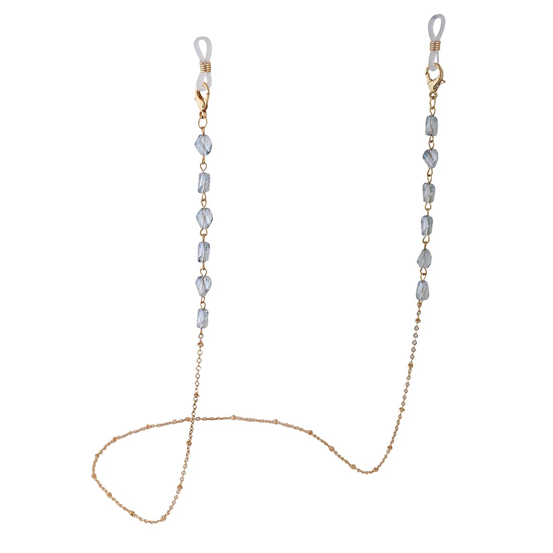 Yellow Chimes Sunglasses Chain for Women Eyeglasses Chain Blue Crystal Face Mask Chains Sunglasses Accessories/Sunglasses Lanyard for Girls and Women.