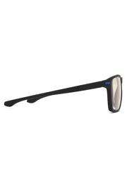 Intellilens | Zero Power Gaming Glasses | Blue Cut Computer Glasses | Anti Glare, Lightweight & Blocks Harmful Rays | UV Protection Specs | For Men & Women | Black | Square | Medium
