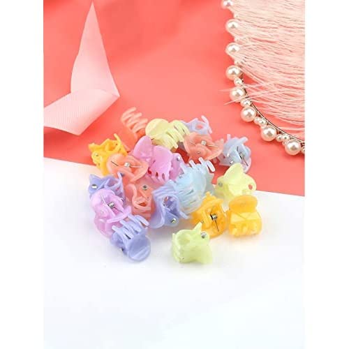 Yellow Chimes Claw Clips for Women Hair Clutches for Women Hair Accessories For Women Set of 24 Pcs Claw Clip Multicolor Claw Clips Small Clutchers Hair Clutcher for women and Girls Gift for Women & Girls