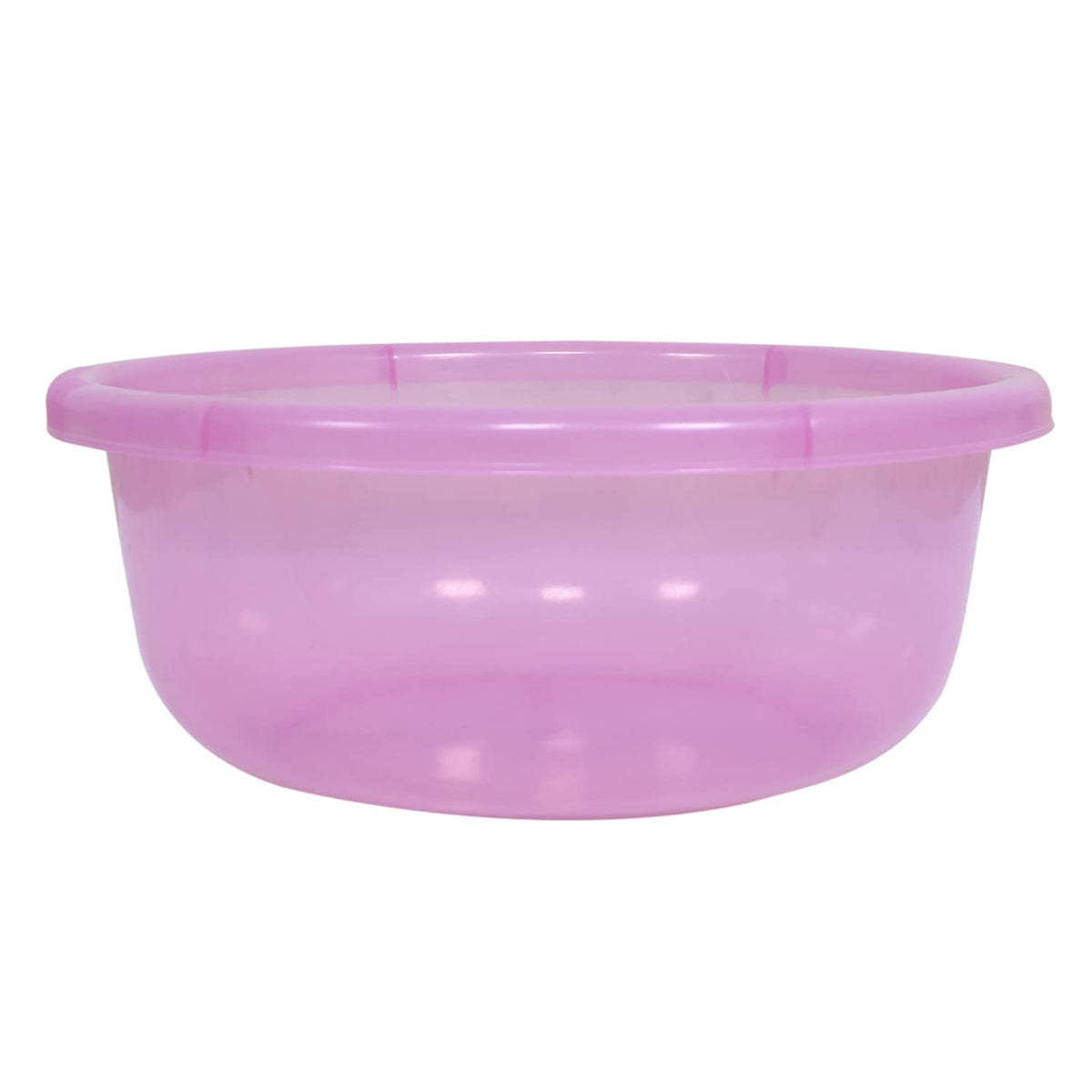 Kuber Industries Durable Deep Bath Tub|Versatile Short Livestock Feeding Pan| Plastic Utility Gaint Basin for Baby Bathing,Washing Clothes,26 Litre (Pink)