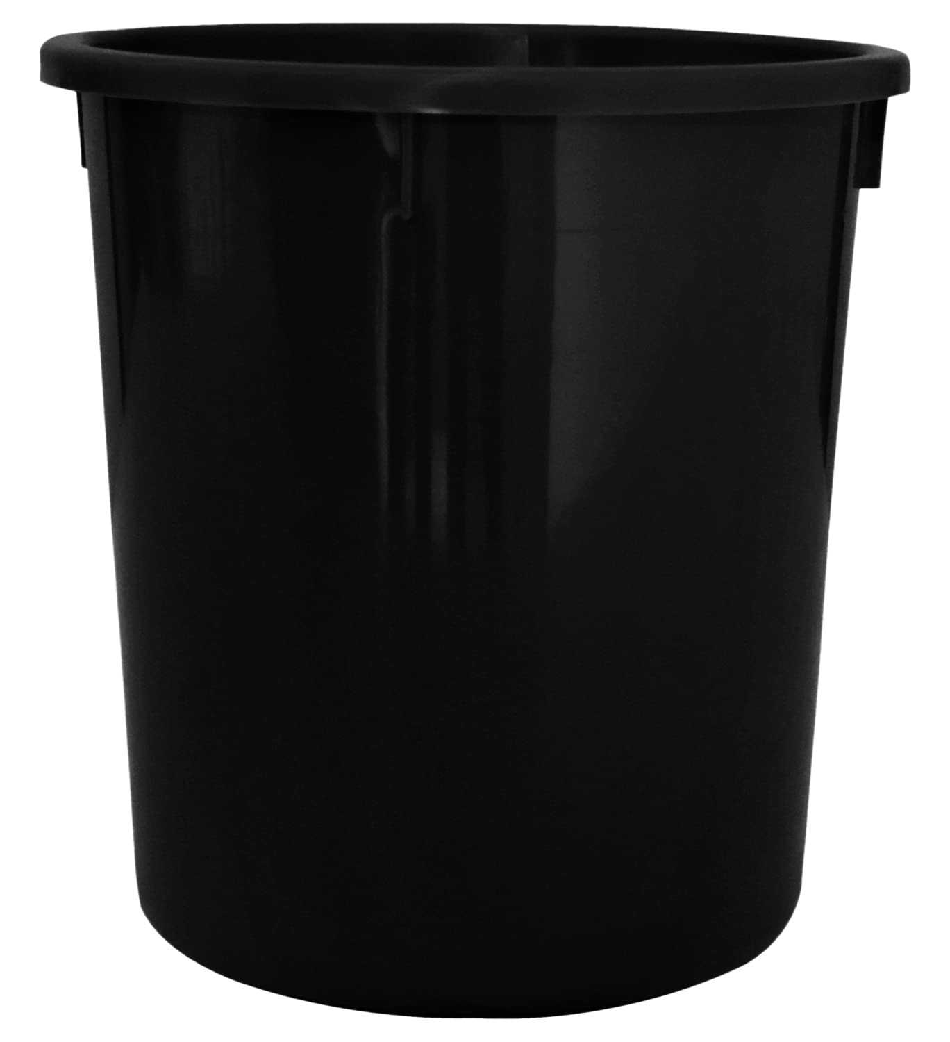 Kuber Industries Plastic Dustbin|Solid Color & Durable Plastic|Round Shape, Capicity 5 Ltr (Black)-47KM01030