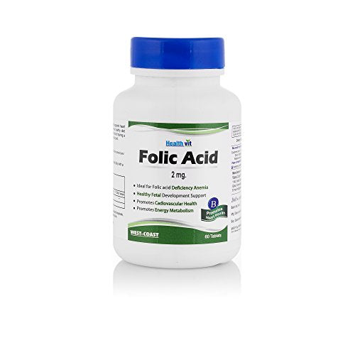 Healthvit Folic Acid 2 mg - 60 Tablets