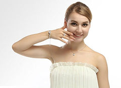 YELLOW CHIMES Swarovski Elements Solitaire Designer Bracelet for Women and Girls…