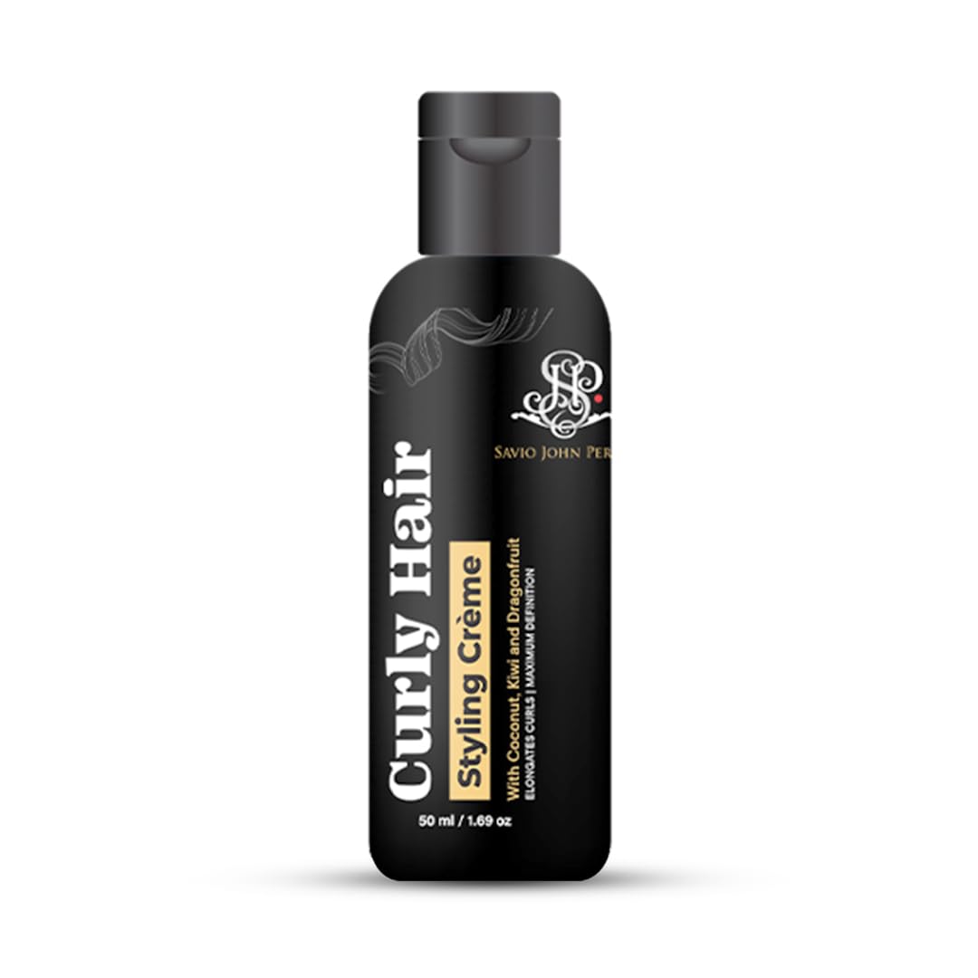 Curly Hair Crèam for Moisturised & Defined Curls | Wavy & Curly Hair Products | Curly hair care | Magic hair care for curls | Shea Butter | Coconut | Created by Savio John Pereira - 50ml (Pack of 2)