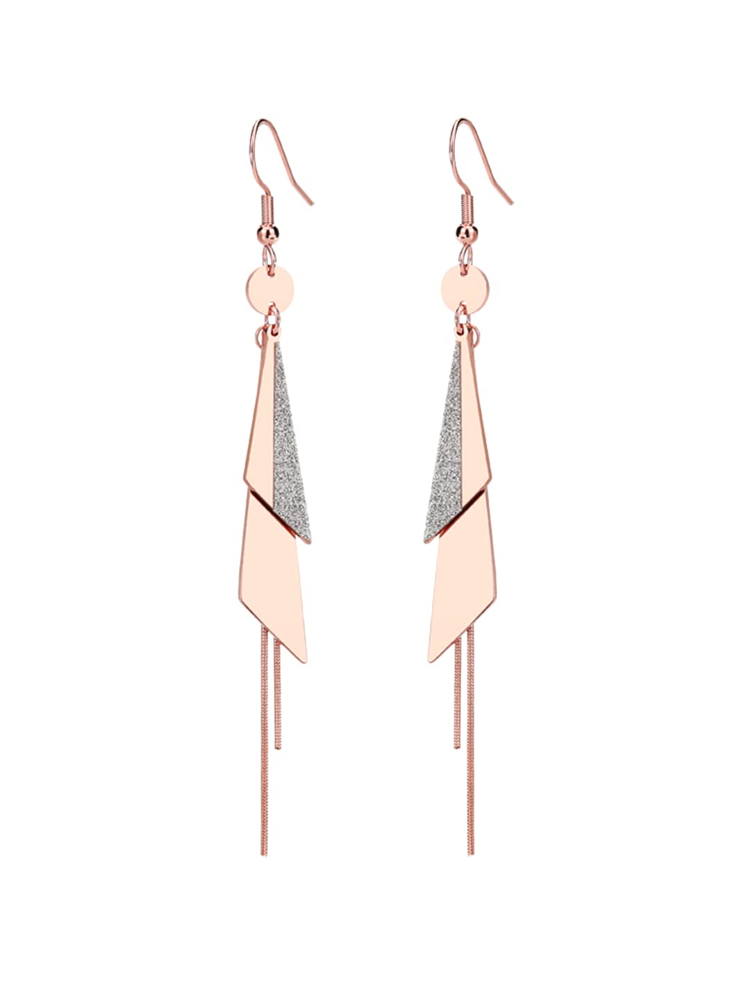 Yellow Chimes Geometric Minimal Dangler Earrings For Women & Girls (ER 4)