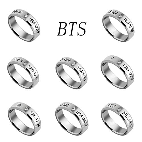 BTS Bangtan Message Ring - BTS V Love Yourself Ring for BTS Army Fans