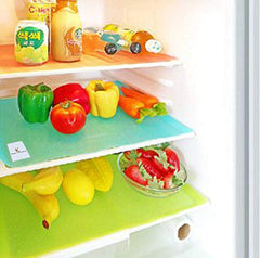 Kuber Industries PVC 6 Piece Refrigerator Drawer Mat Set - Multicolour Multicolour Place Mats