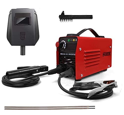 Cheston 200A Portable Inverter ARC/MMA Compact Welding Machine | IGBT with Digital Display | Hot Start & Anti-Stick | With Welding Accessories & Mask | for welding steel, aluminium other Metal