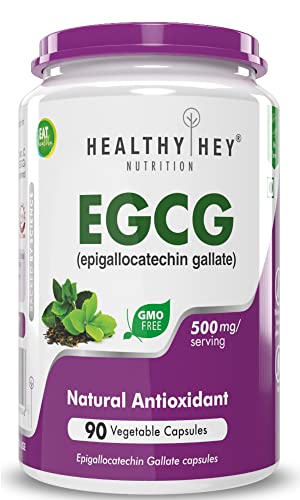 HealthyHey Nutrition EGCG from Green Tea Extract -EGCG - Antioxidant Support - 90 Veg. Capsules