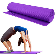 Strauss Yoga Mat Purple 8mm Solid