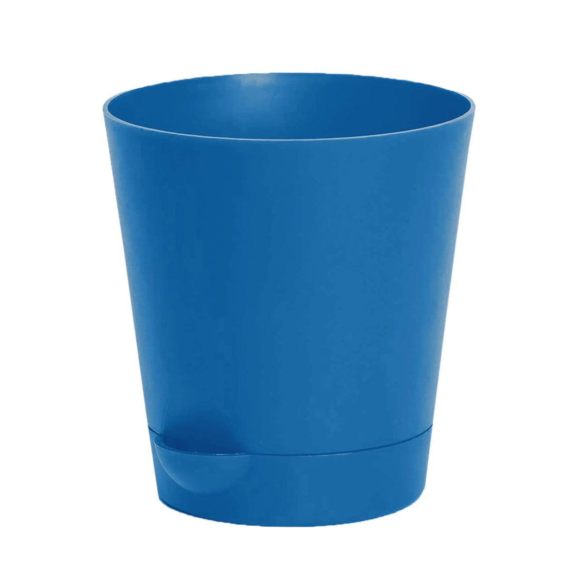 Kuber Industries Plastic Titan Pot|Garden Container for Plants & Flowers|Self-Watering Pot with Drainage Holes,6 Inch (Blue)