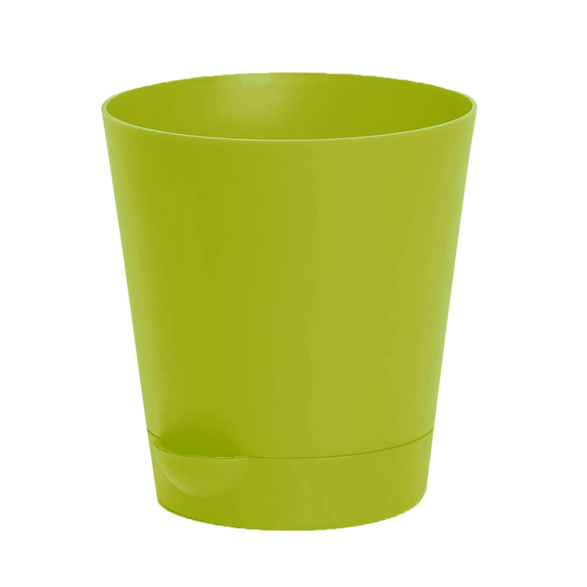 Kuber Industries Plastic Titan Pot|Garden Container for Plants & Flowers|Self-Watering Pot with Drainage Holes,6 Inch (Green)