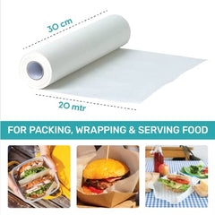 The Better Home Greaseproof Foil Paper (20 Meters) | Non-Stick Food Wrapping Paper Roll | Natural Foil Paper for Kitchen | Food-Grade | Vegan | for Oven, Microwave & Freezer……