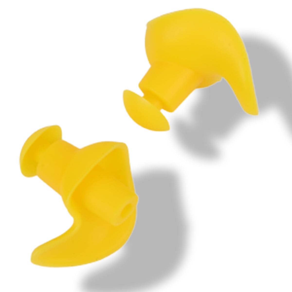 Strauss Swimming Earplugs | Waterproof and Reusable Silicone Swimming Ear Plugs|Noise Cancellation, Soundproof Earplug Can Be Used For Swimming,Flight Travel and| Suitable for Kids and Adults,(Yellow)