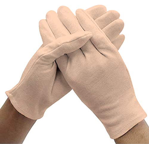 Kuber Industries Men's & Women's Cotton Hand Summer Gloves for Protection from Sun Burn/Heat/Pollution (Pack Of-1 Pairs, Cream)-MASK46447