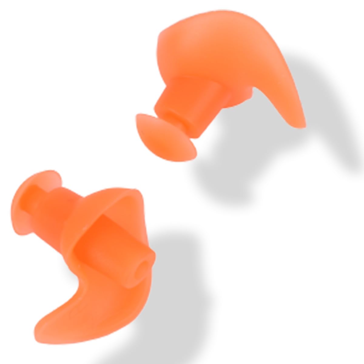 Strauss Swimming Earplugs | Waterproof and Reusable Silicone Swimming Ear Plugs|Noise Cancellation, Soundproof Earplug Can Be Used For Swimming,Flight Travel and| Suitable for Kids and Adults,(Orange)