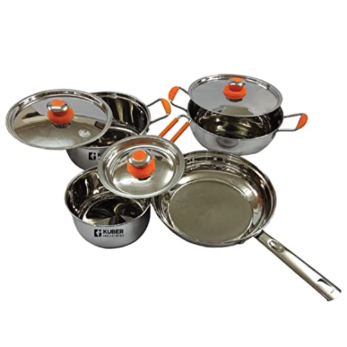 Kuber Industries Stainless Steel Induction Cookware Set