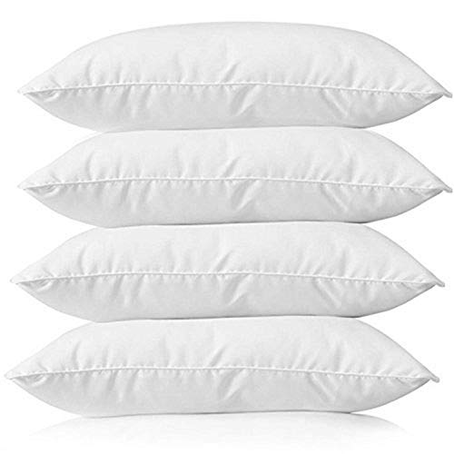 Kuber Industries Luxurious 4 Piece Microfiber Pillow Filler (CTKTC22183, White, 16x24 inches)