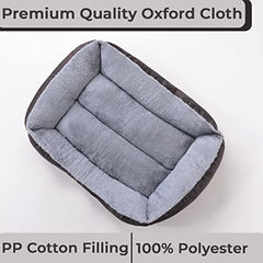 Kuber Industries Dog & Cat Bed|Polyester Face with Cotton & Polyester Filling|Comfortable and Durable|Machine Wash|QY036BR-L|Brown