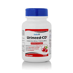 Healthvit Urineed-CD Cranberry Extract 200 mg + D-Mannose 500 mg Capsules - 60 Count
