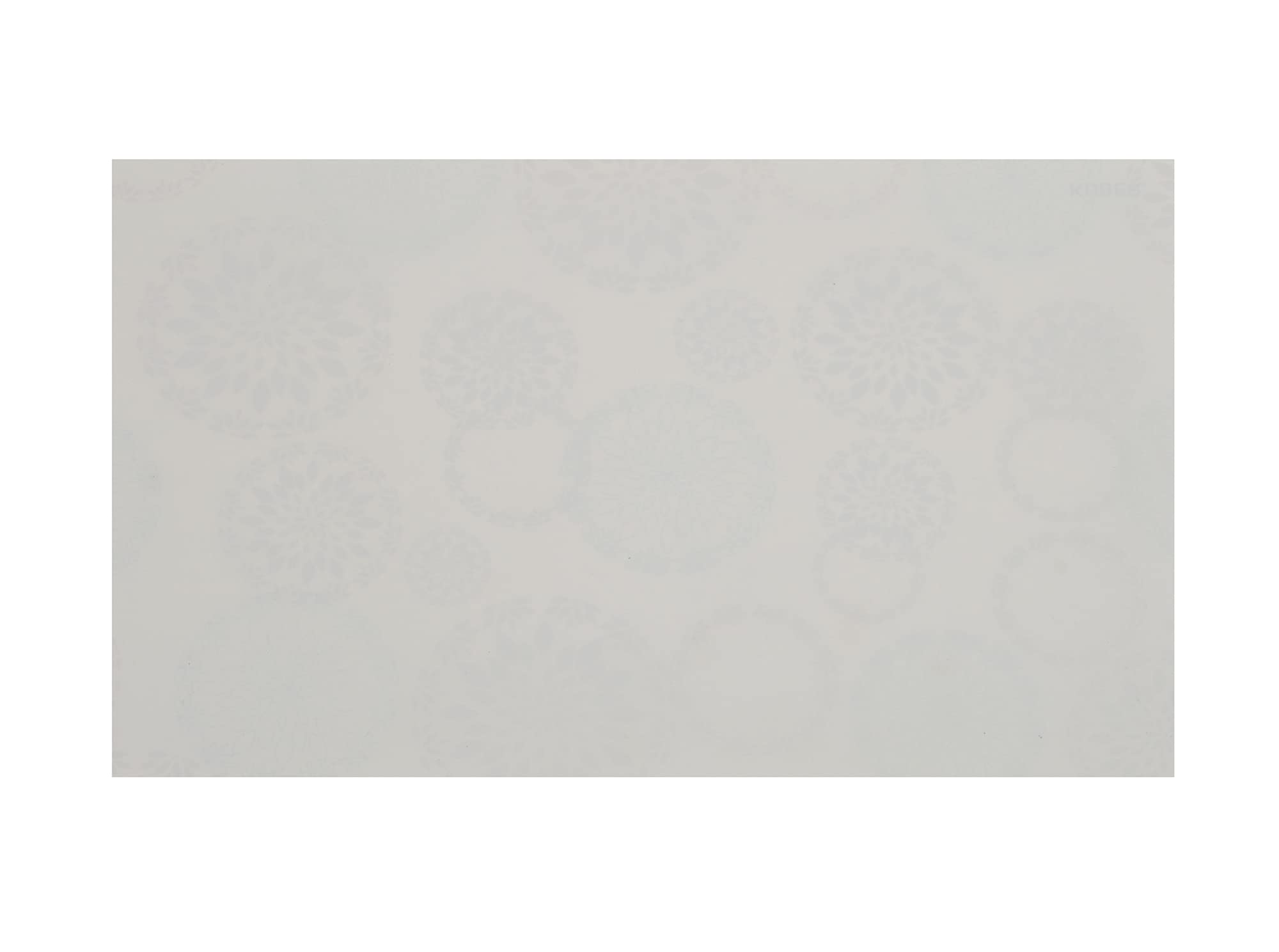 Kuber Industries Reversible Rangoli Print Fridge/Drawer Mats|Water Proof PVC - Polyvinyl Chloride Material|Ranctangular Shape & Non Slip| Size 45 x 30 CM, Pack of 6 (White)