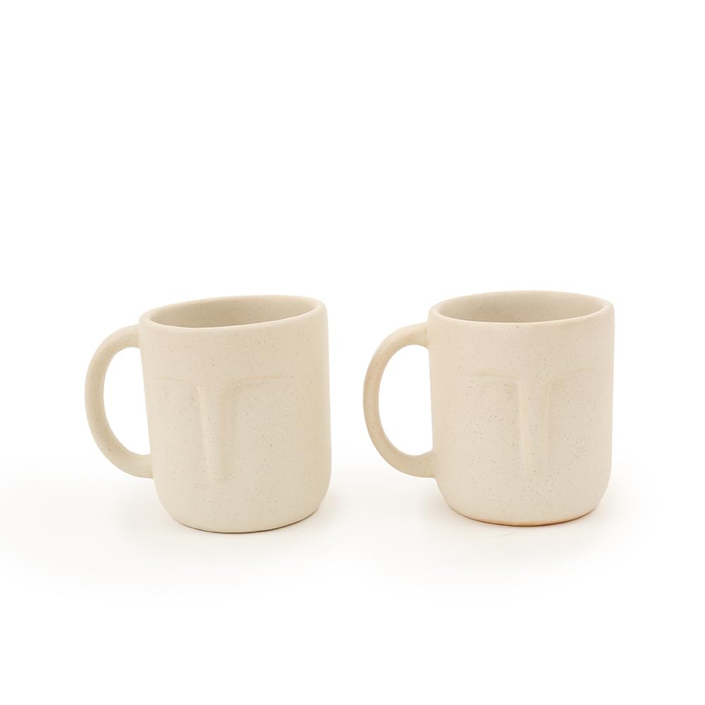Buy Moai ceramic coffee mug set of 2 Online - Ellementry
