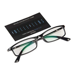 Intellilens Nvision Unisex Power Reading Blue Cut Anti Reflection Full Frame Spectacles Glasses For Mobile Laptop Tablet Computer - (+3.00, Black)