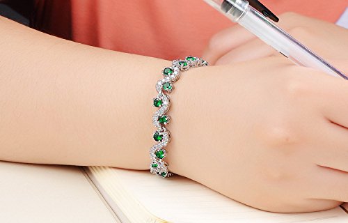 Buy BDazzle Green Crystal Bracelet In Colored Plating by ISHARYA at Ogaan  Online Shopping Site