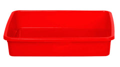 Kuber Industries Plastic 2 Pieces Small Size Stationary Office Tray, File Tray, Document Tray, Paper Tray A4 Documents/Papers/Letters/folders Holder Desk Organizer (Blue & Red) CTKTC134824
