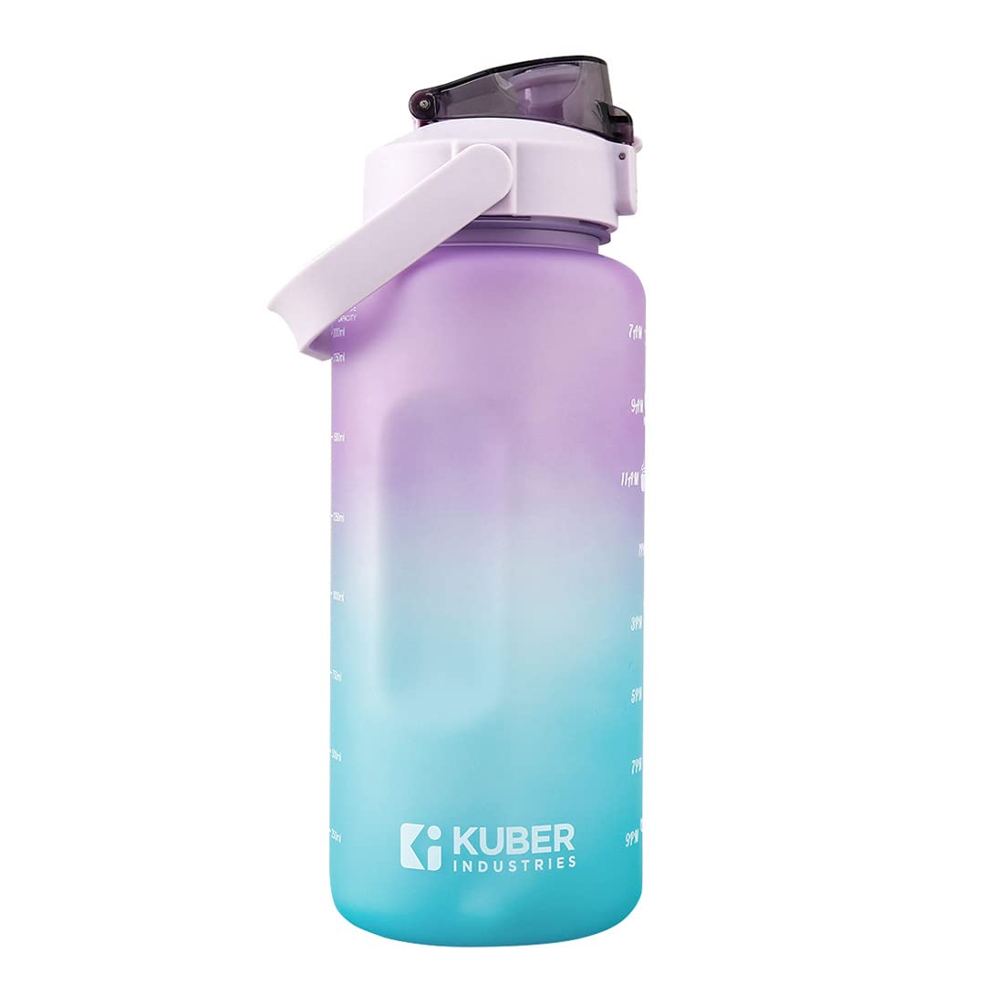 3-in-1 Water Bottle with Motivational Time Markers - Set of 3 - Blue Ombre, Shop Today. Get it Tomorrow!