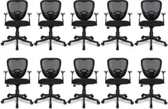 SAVYA HOME Delta Office Chair (Delta) (Pack of 10)