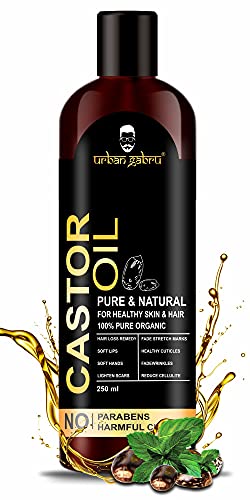 UrbanGabru Cold Pressed Castor Oil for Hair, Skin and Nails - 250 ml