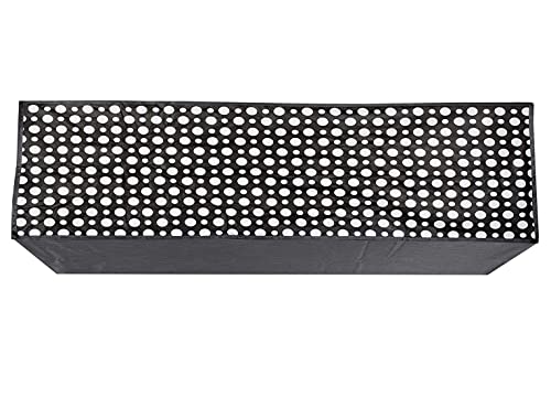 Kuber Industries Polka Dots Design PVC Spilt Air Conditioning Dust Cover Waterproof Folding for 1.5 Ton Indoor Unit (Grey, Standard)