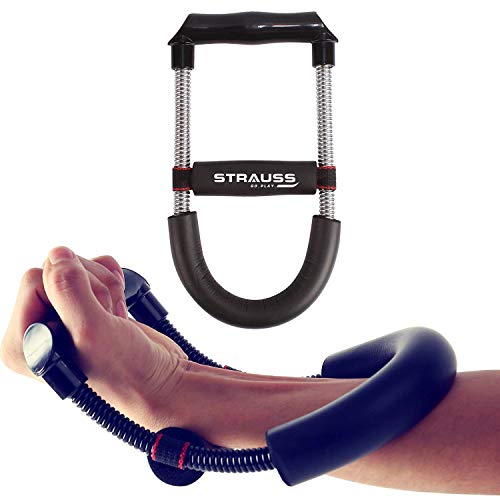 Strauss Adjustable Wrist/Forearm Strengthener, (Silver)