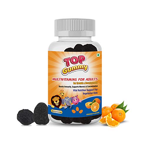 Top Gummy Multivitamin Gummies for Adults with 15 Vitamins & Minerals - Essential Vitamins For Growth, Development & Immunity - Gluten, Soy & Dairy Free - 30 Gummies (Orange Flavor) Mix Fruit