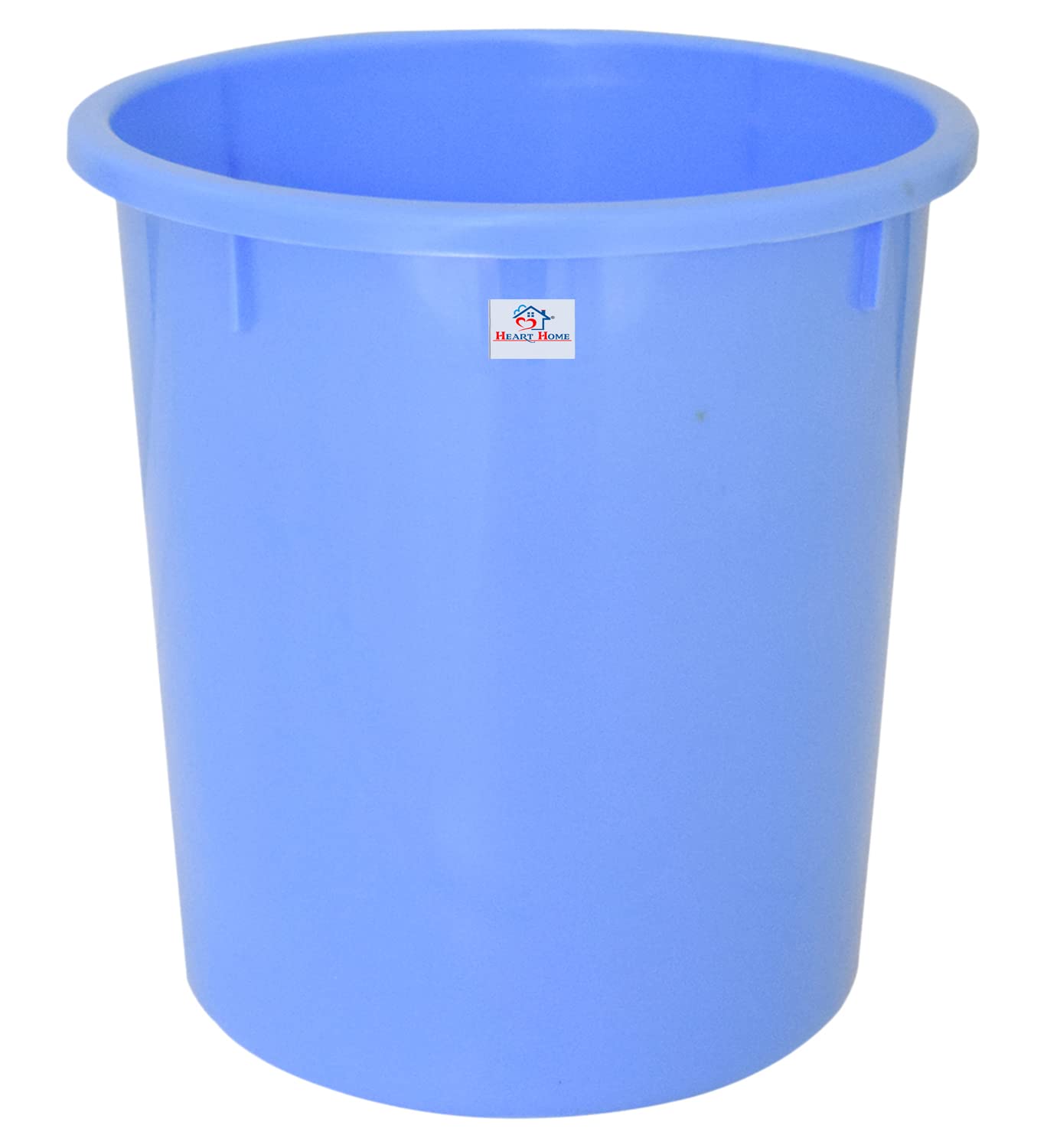 Heart Home Plastic Open Dustbin, Garbage Bin For Home, Kitchen, Office, 5Ltr.- Pack of 4 (Blue)-47HH01043