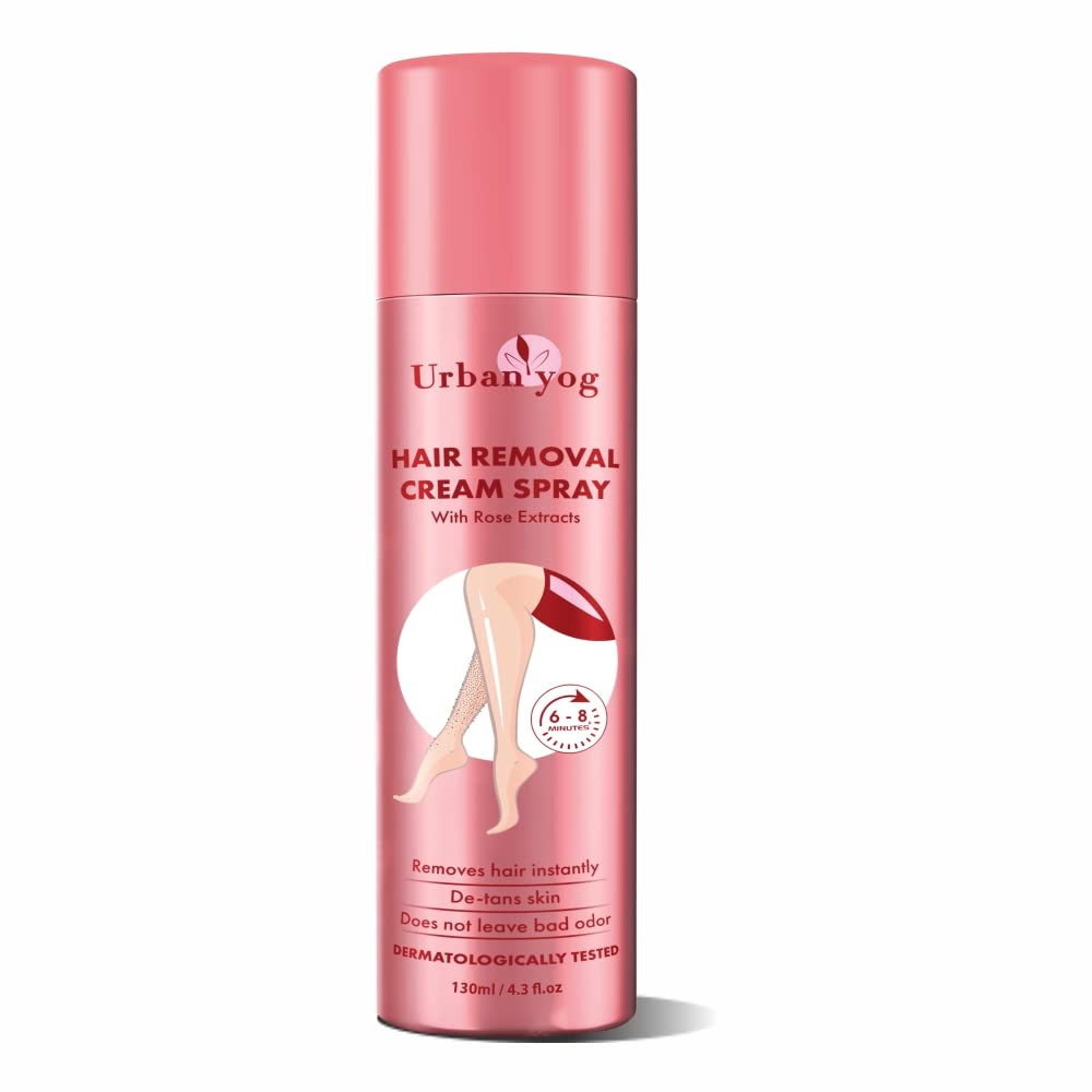 Urban yog Hair Removal Cream Spray for women - Rose - 130ML ...