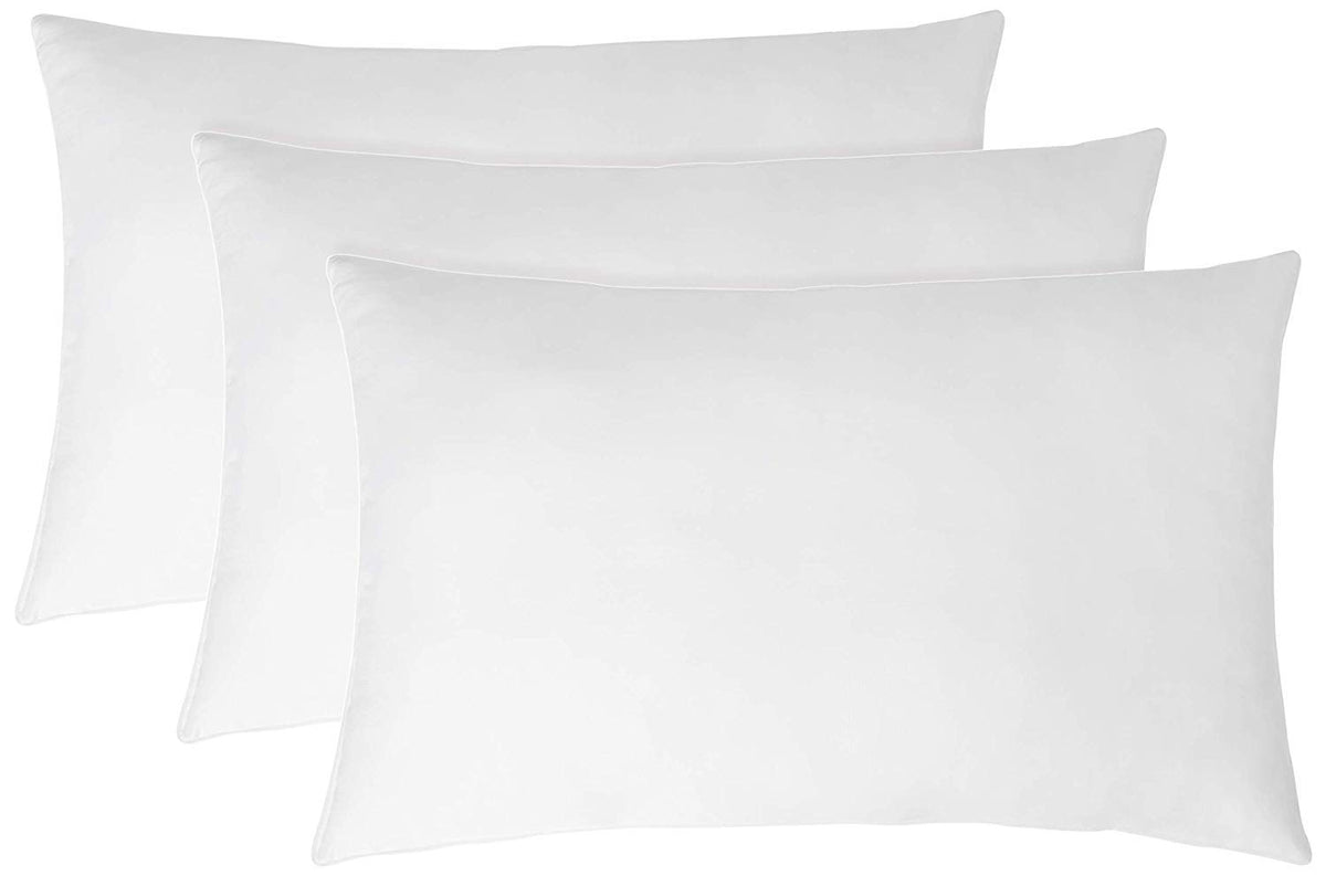 Kuber Industries Luxurious 3 Piece Microfibre Pillow Filler - 16"x24", White - CTKTC022181