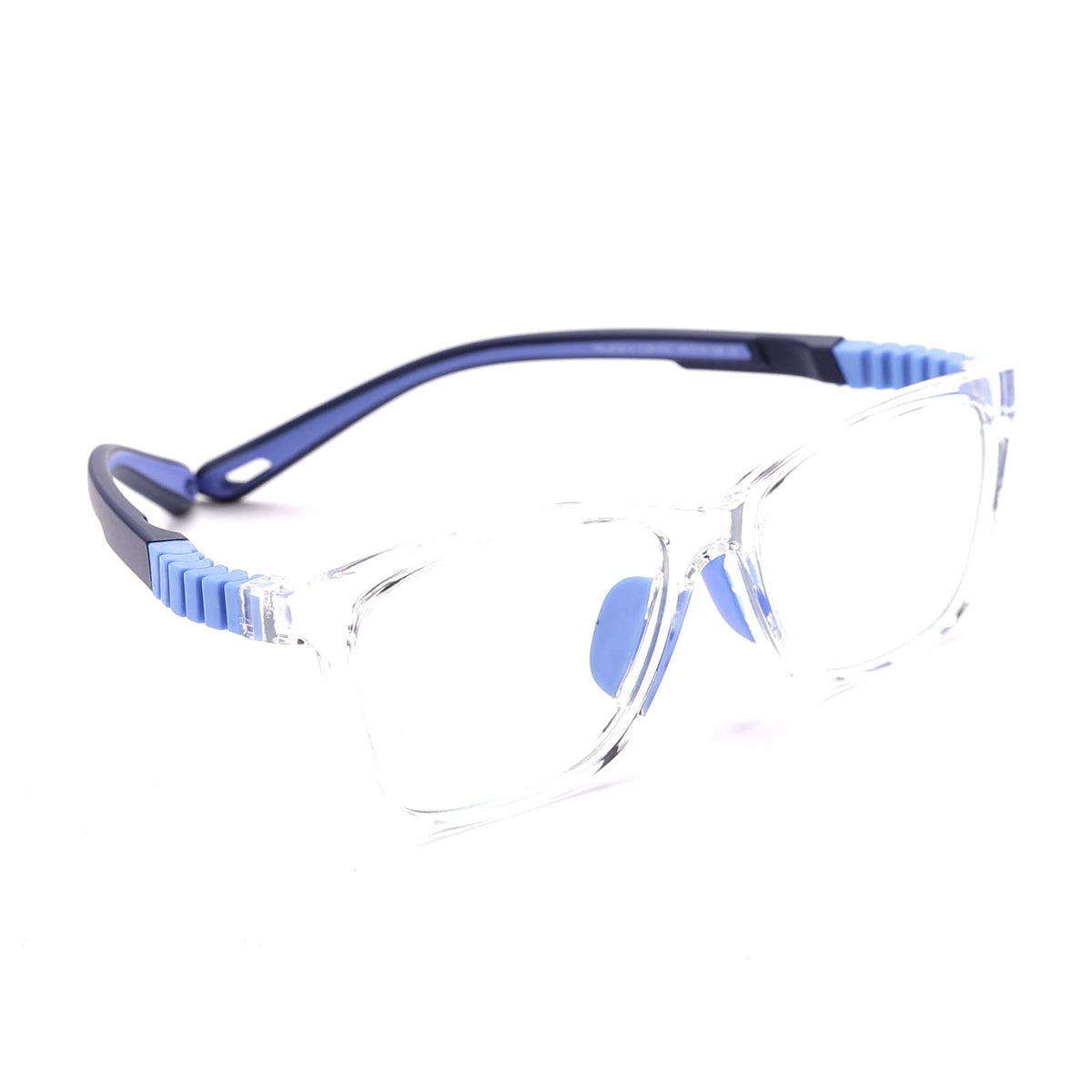 Intellilens | Zero Power Blue Cut Computer Glasses | Anti Glare, Lightweight & Blocks Harmful Rays | UV Protection Specs | For Boys & Girls | Transparent| Wayfarer | Small