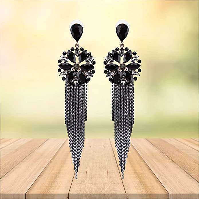 Rose Gold Stone Work Western Earrings | B226-PR23-14 | Cilory.com