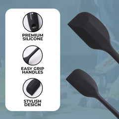 The Better Home Silicon Spatula Set for Non Stick Pans | Heat Resistant, Durable, Flexible Cookware Set | BPA Free & Odourless Non Stick Utensil Set for Cooking (with Frying Pan)